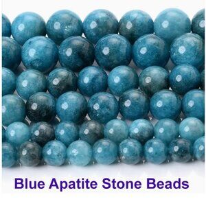 Blue Apatite Stone Beads